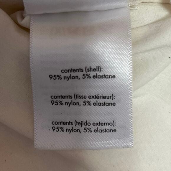 WeWoreWhat Off White Quarter Zip Collar Cropped Long Sleeve Pullover Top Size M - Picture 4 of 4